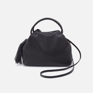 DARLING Small Satchel Handbag Silk Napa Leather Black