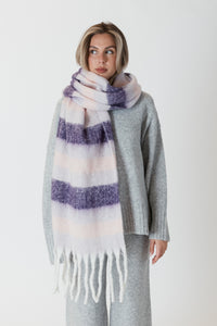 Stripe Scarf Pink-Purple Stripe