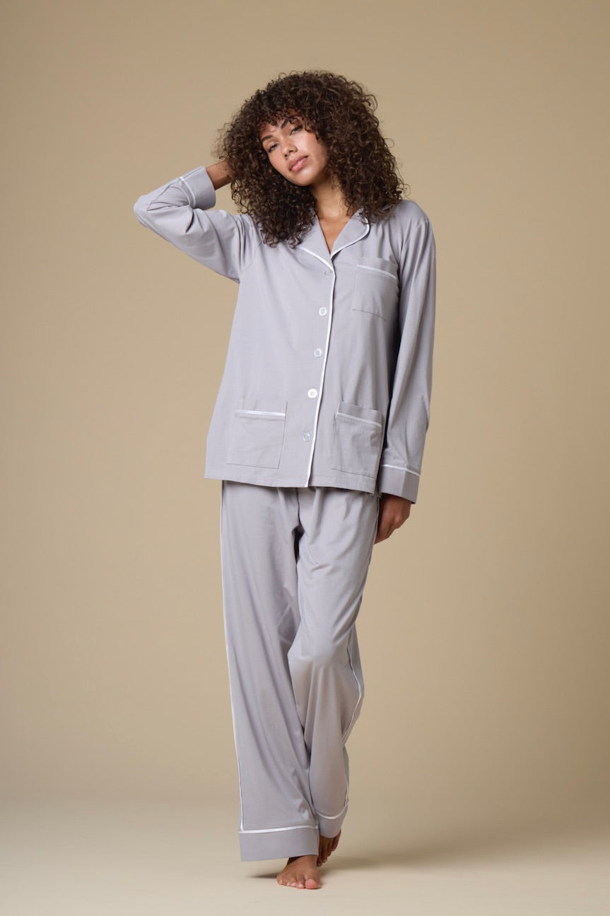 Aaron Luxe Stretch Cotton Pajama Set