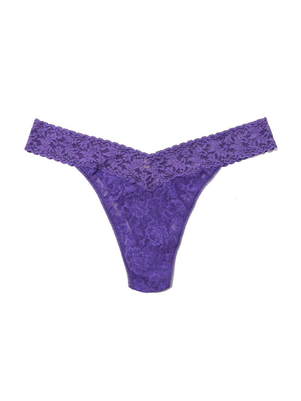 Rolled Signature Lace Original Rise Thong Multiple Solid Colours