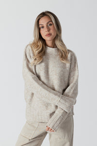 TANYA Crewneck Sweater Oat Mix