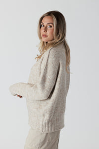 TANYA Crewneck Sweater Oat Mix