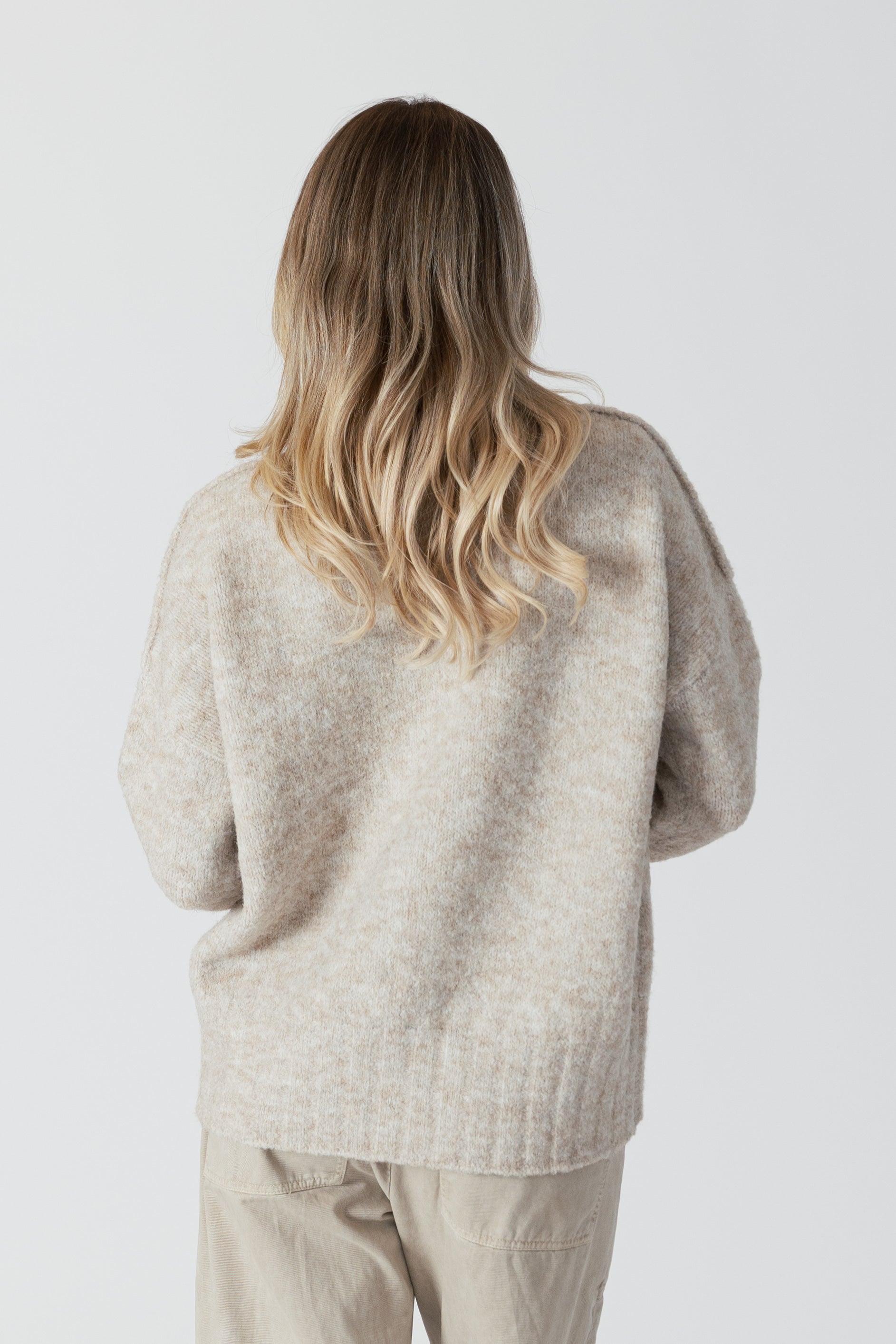 TANYA Crewneck Sweater Oat Mix