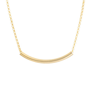 Tube Necklace Gold