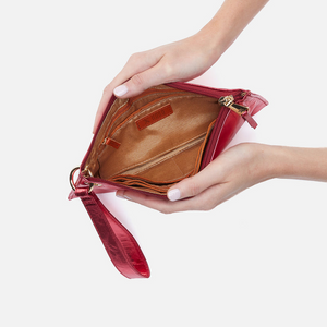 VIDA Wristlet Metallic Strawberry Fields