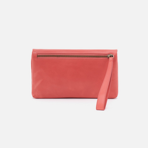LAUREN Wristlet in Polished Leather Cherry Blossom