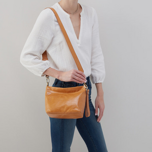 ASHE Crossbody in Polished Leather Natural