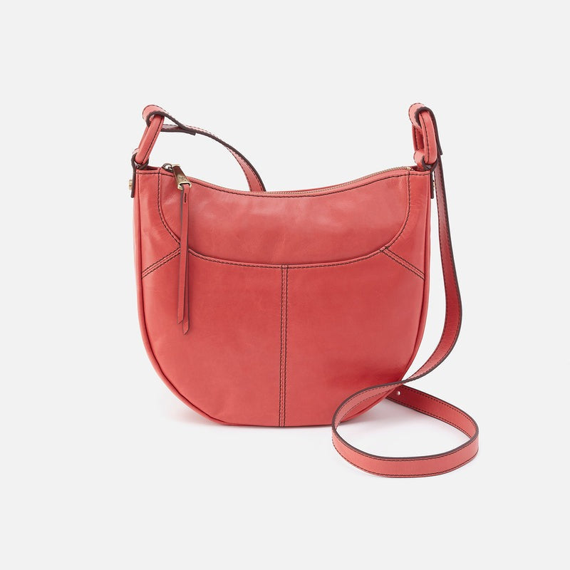 SHEILA Scoop Crossbody Polished Leather Cherry Blossom