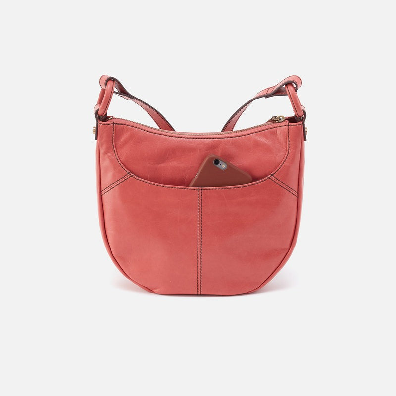 SHEILA Scoop Crossbody Polished Leather Cherry Blossom