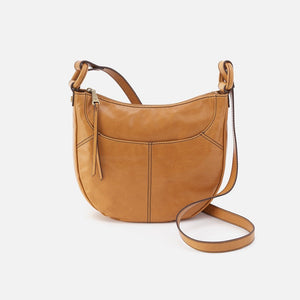 SHEILA Scoop Crossbody Polished Leather Natural