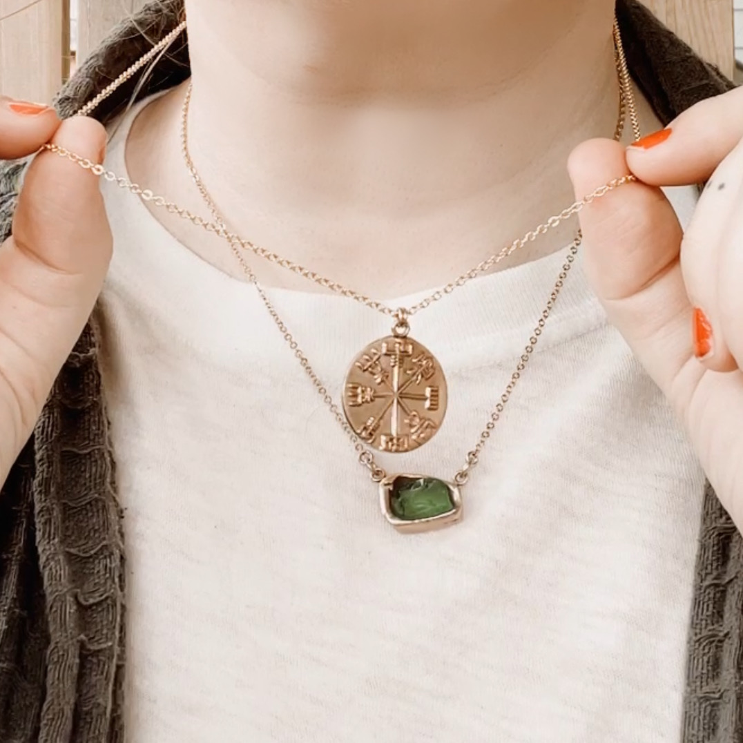 Vegvísir Talisman Necklace