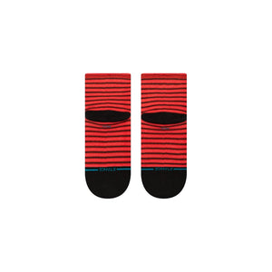 Red Fade Quarter Socks Red Fade