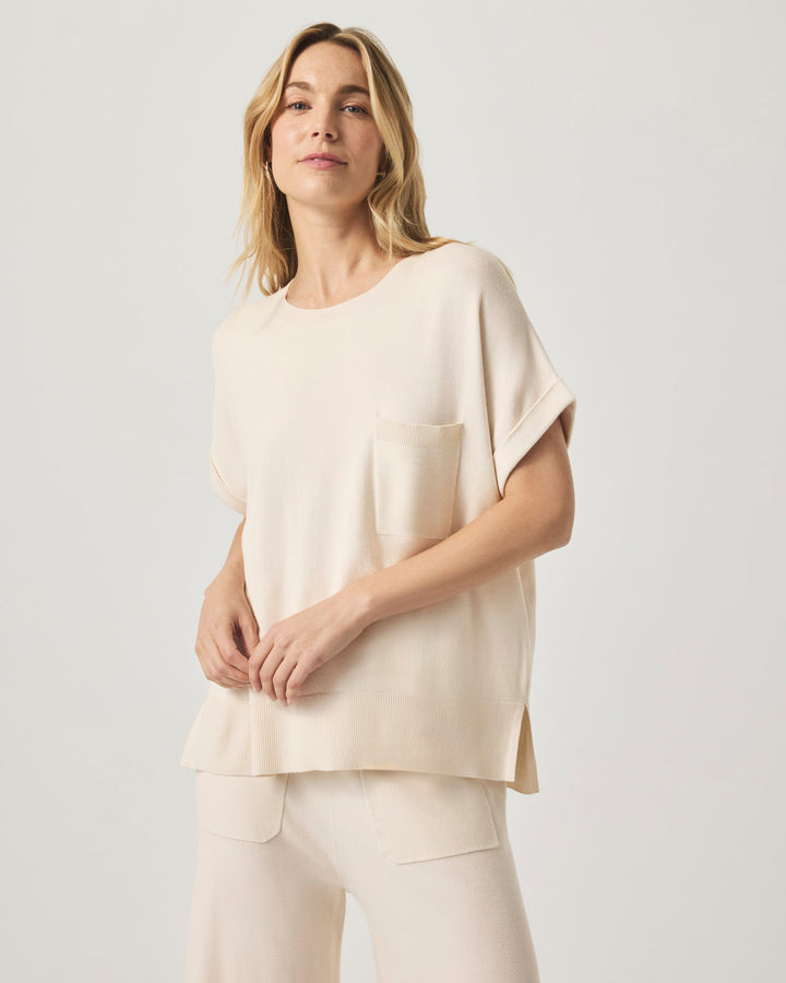 Veronica Short Sleeve Pocket Sweater