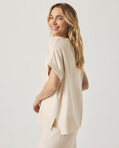 Veronica Short Sleeve Pocket Sweater