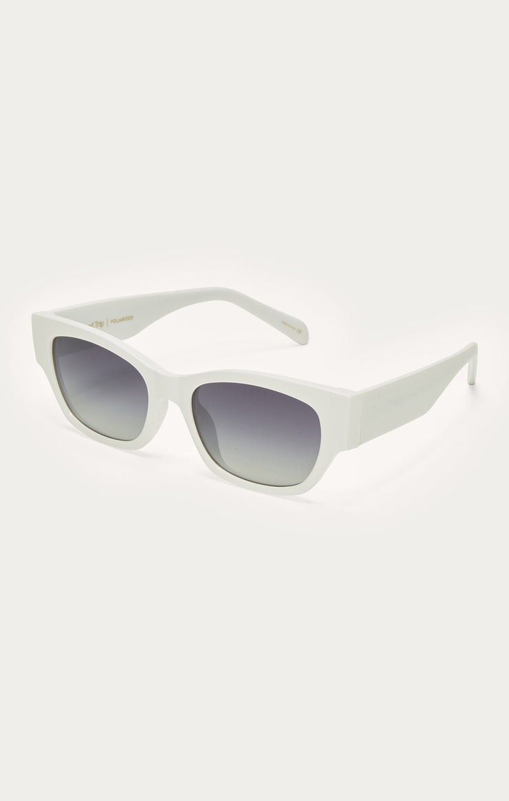 Roadtrip Sunglasses White Grey