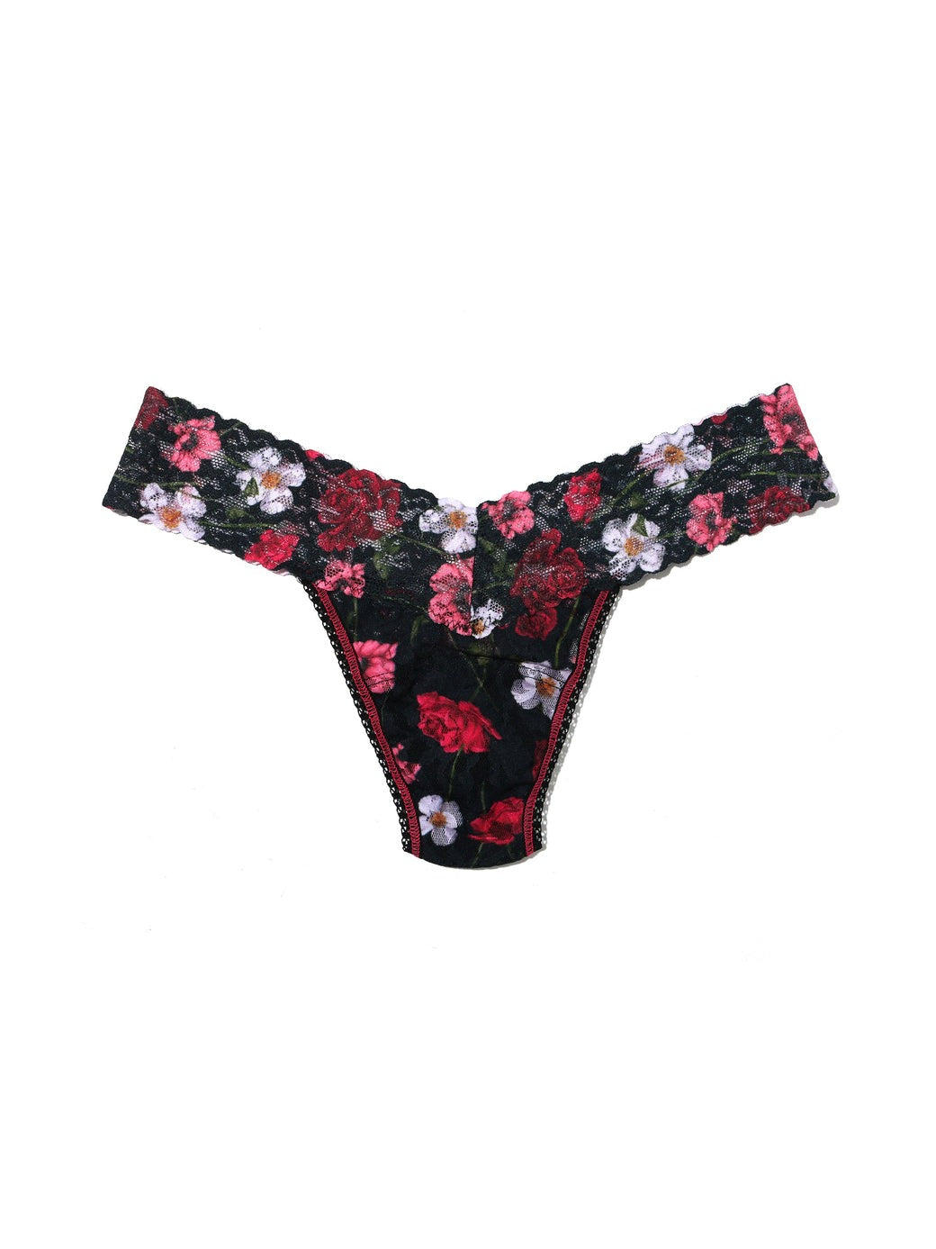 Printed Signature Lace Low Rise Thong Am I Dreaming