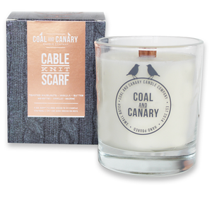 Cable Knit Scarf Candle Sweater Weather Collection