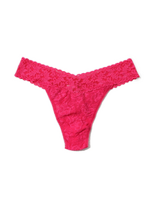 Rolled Signature Lace Original Rise Thong Multiple Solid Colours