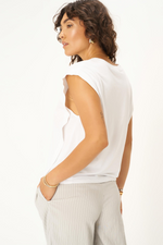 Load image into Gallery viewer, Keeper Crew Neck Tank White
