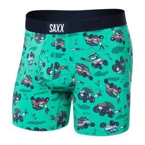 ULTRA Soft Boxer Brief / Off Course Carts Green
