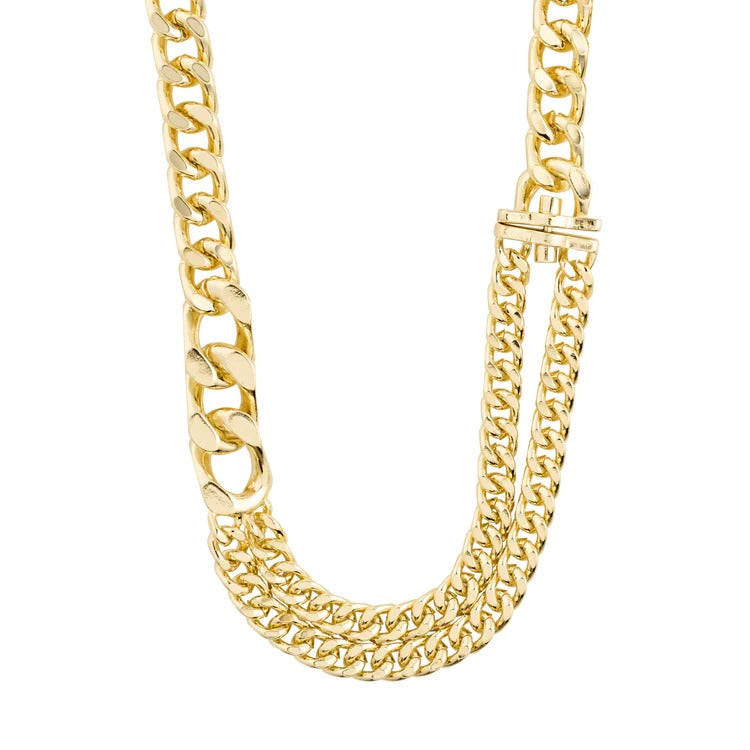FRIENDS chunky curb chain necklace gold-plated