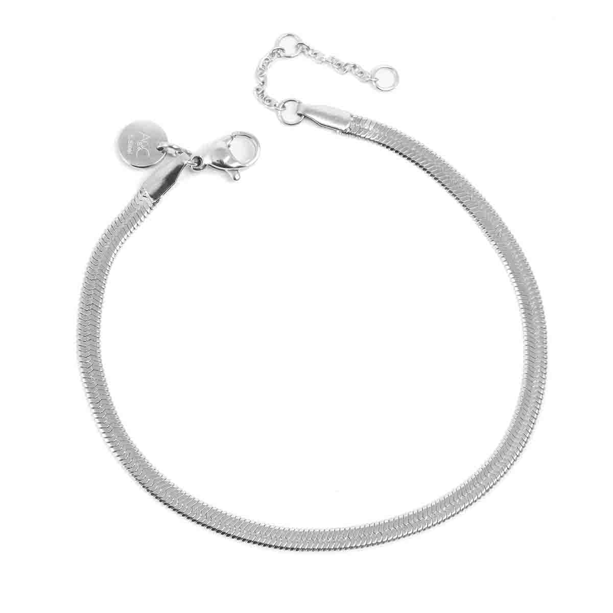 Snake Chain Silver Anklet