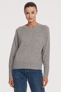 Katya Cashmere Sweater Mid Heather Grey