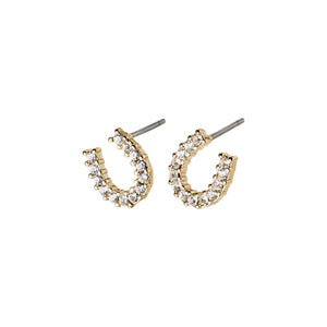 LEANNA good luck crystal earrings gold-plated