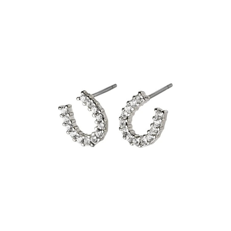 LEANNA good luck crystal earrings silver-plated