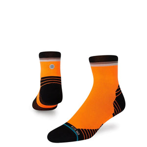 Maxed Quarter Performance Socks Neon Orange