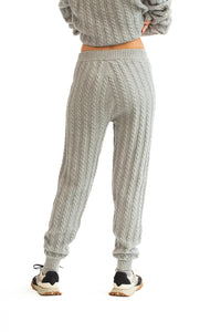 Marion Cable Pant Grey Mix