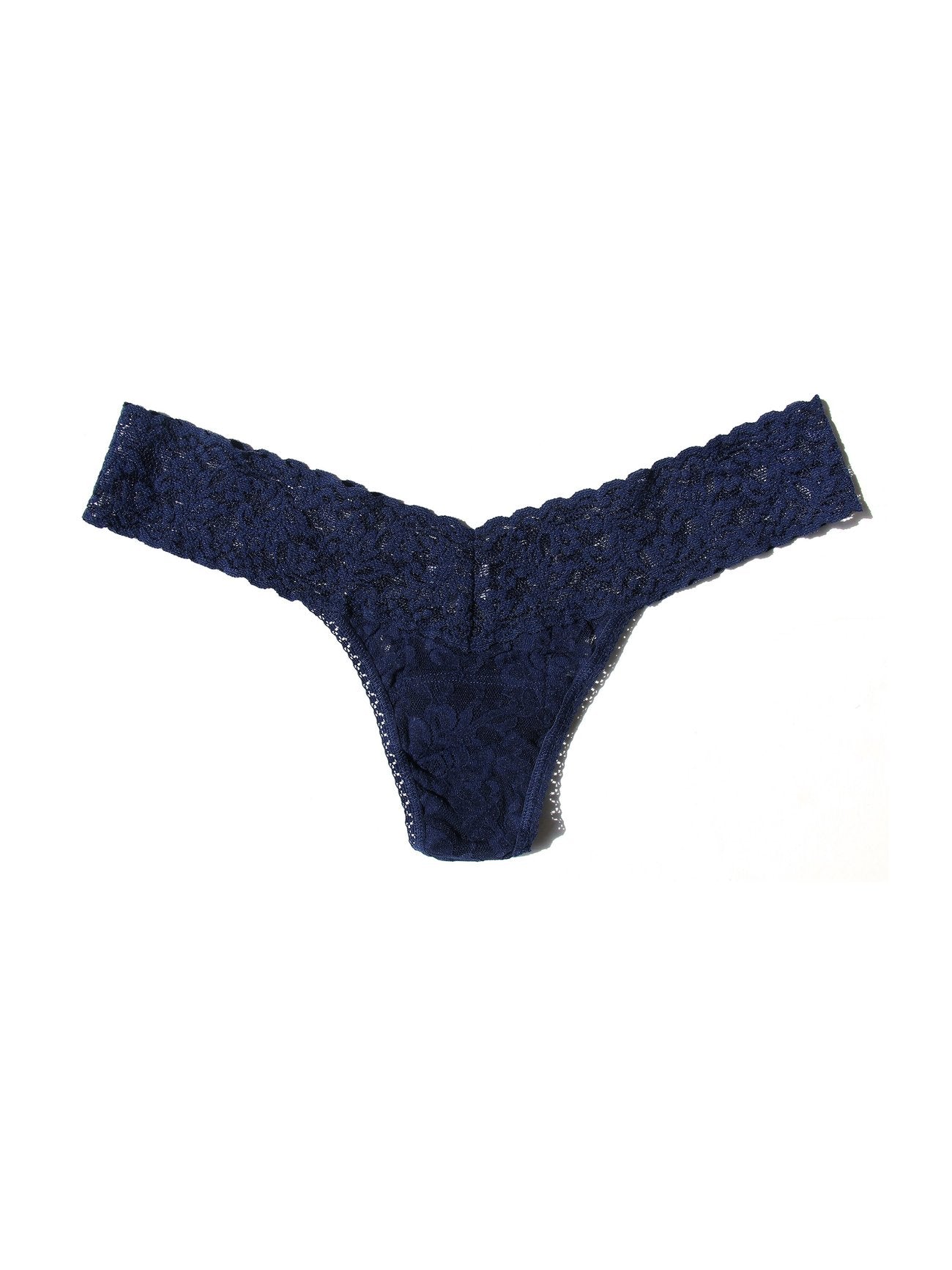 Signature Stretch Lace Low Rise Thong, Bundle 5 for $40