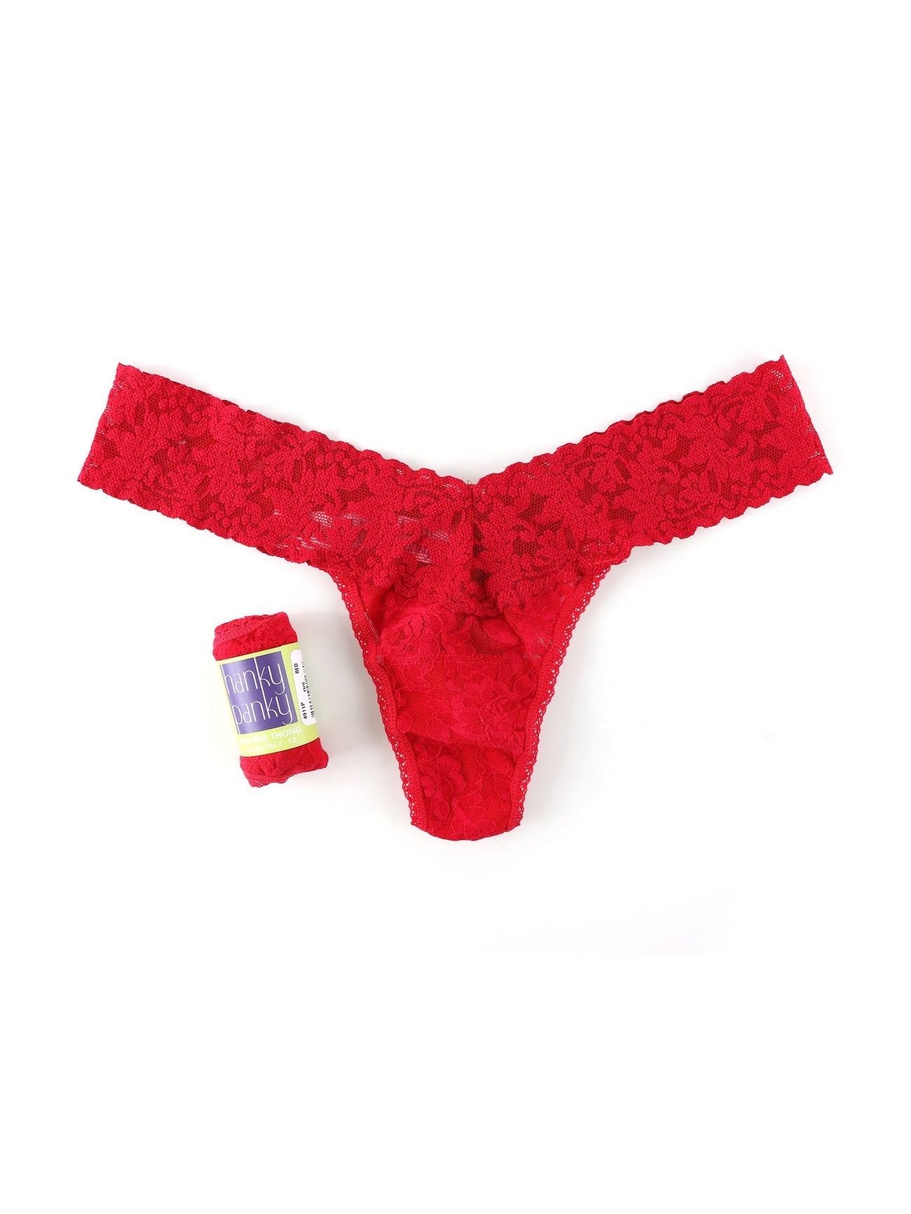 Tootsie Roll Thong X-Large Candy Panties White Red Classic Logo