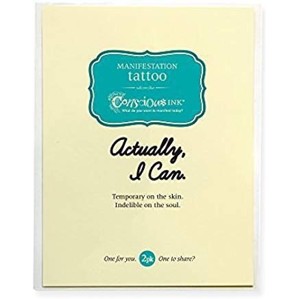 Actually, I Can Manifestation Tattoo 2 Pack