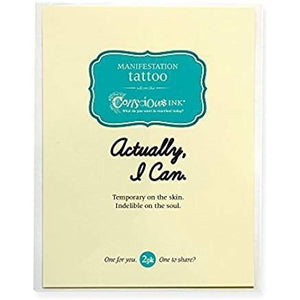 Actually, I Can Manifestation Tattoo 2 Pack