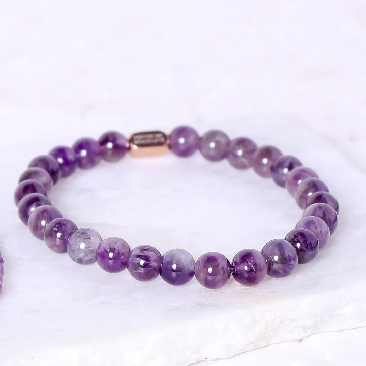 Amethyst Stacker Bracelet 6mm