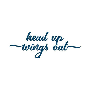 Heads Up Wings Out Manifestation Tattoo 2 Pack