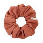 Load image into Gallery viewer, Natural Linen Terracotta Scrunchie - Classic
