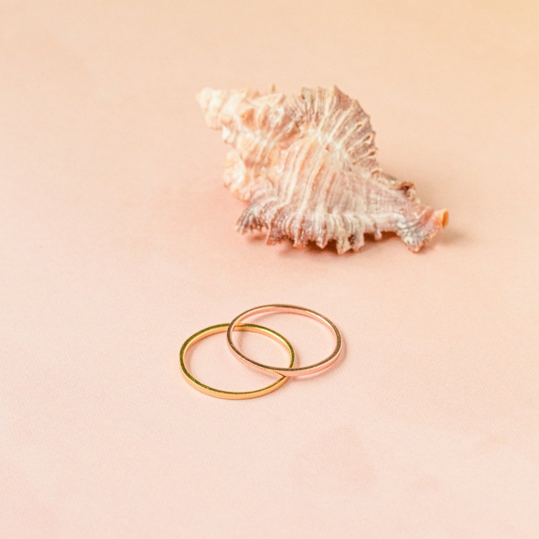 Lexie Ring Mix & Match Silver + Rose Gold