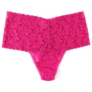 Retro Lace Thong Venetian Pink